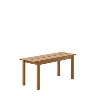 Linear Steel Bench , L 110 x W 39 cm, Burnt Orange