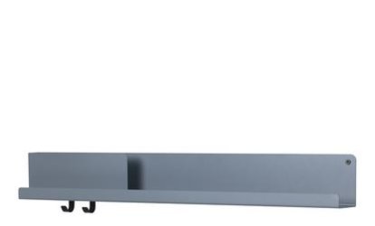 Folded Shelves, H 13 x W 96 cm, Blue-grey