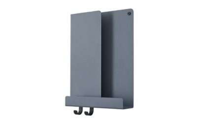 Folded Shelves, H 40 x W 29,5 cm, Blue-grey