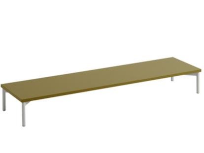 Stacked Podium 2.0 Tube Base, 131 x 17,15 x 35 cm, Brown green / grey