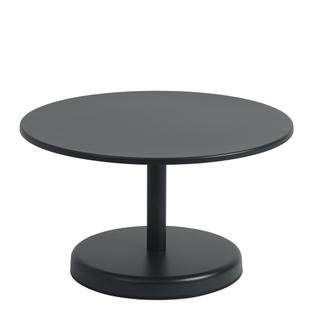 Linear Steel Coffee Table, Ø 70 x H 40 cm, Black