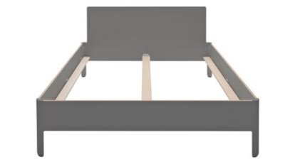Nait Double Bed, 140 x 200, With headboard, CPL anthracite