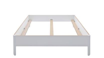 Nait Double Bed, 140 x 200, Without headboard, CPL white