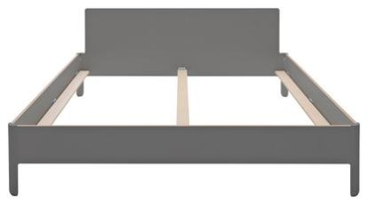 Nait Double Bed, 180 x 200, With headboard, CPL anthracite