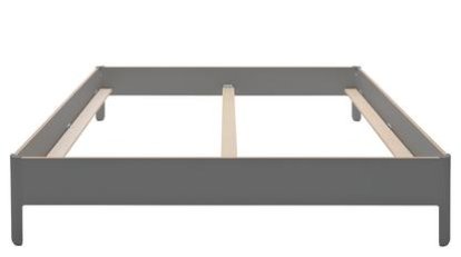 Nait Double Bed, 180 x 200, Without headboard, CPL anthracite
