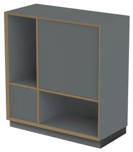 Vertiko Ply shelf, Version 4, Anthracite, With base