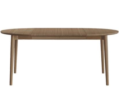 Expand Dining Table Circular, Smoked oak, With 2 extension plates (+100 cm)