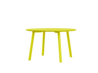 Meyer Color Dining Table, Ø 115 cm, Sulfur yellow ash