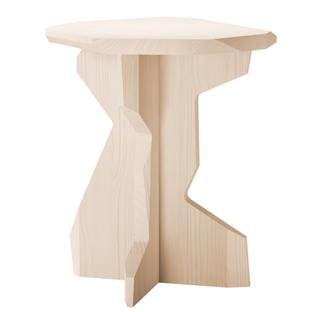 Fels Stool, Waxed ash with white pigment