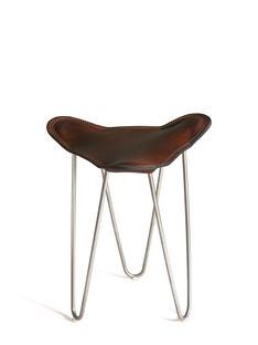 Trifolium Stool, Mocca, Stainless steel