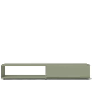 Flow Q Lowboard, 200 cm, 33,6 cm (drawer), Green