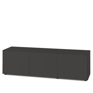 Nex Pur Box 2.0 with Doors, 48 cm, H 50 cm x B 180 cm (three dors), Graphite