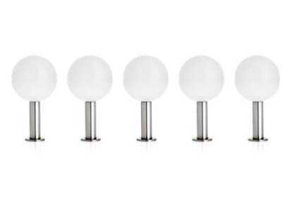 Dots Wall Hooks Set of 5, Snow white