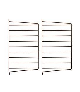 String System Wall Panel, Set of 2, 50 x 30 cm, Brown