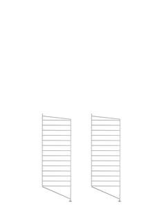 String System Floor Panel, Set of 2, 85 x 30 cm, Grey