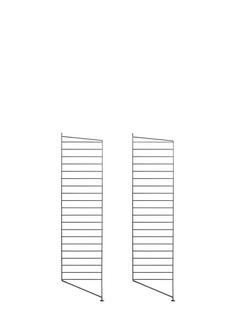 String System Floor Panel, Set of 2, 115 x 30 cm, Black
