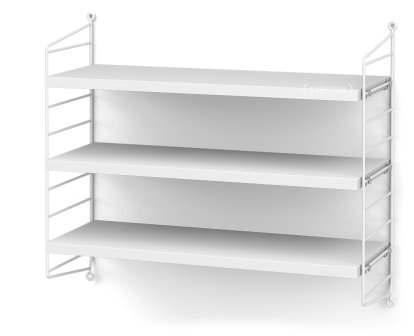 String System Shelf S, 20 cm, White, White lacquered
