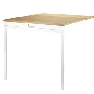 String System Folding Table, Oak / white