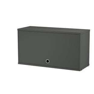 Details String Furniture String System Cabinet With Flip Door String System Cabinet With Flip Door, W 78 cm / Dark grey