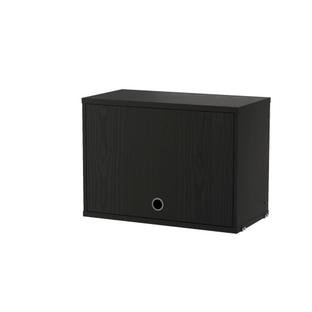 Details String Furniture String System Cabinet With Flip Door String System Cabinet With Flip Door, W 58 cm / Black stained ash