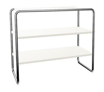 B 22, Ash pure white, open-pored lacquered, B 22a: Shelves - same distance between shelves
