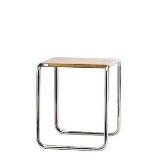 B 9 Pure Materials, B 9a (H 45 x W 45 cm), Oiled Oak, Chrome-plated