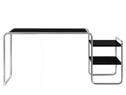 S 285/1 - S 285/2, Stained ash - black, S 285/1: 2 shelves outside, right