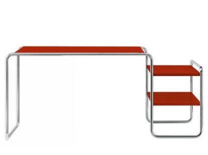S 285/1 - S 285/2, Ash tomato red, open-pored lacquered, S 285/1: 2 shelves outside, right