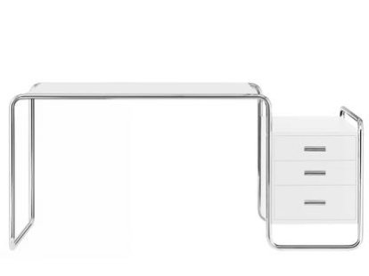 S 285/1 - S 285/2, Ash pure white, open-pored lacquered, S 285/1: 1 large darwer unit inside, right