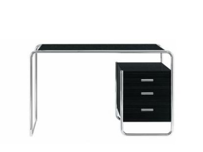 S 285/1 - S 285/2, Stained ash - black, S 285/2: 1 large drawer unit inside, right
