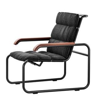 S 35 N All Seasons Lounge Chair, Black, Black, With Cushion Anthracite