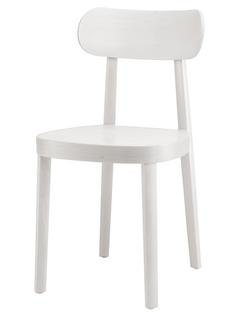 118 / 118 M Chair, White varnished beech, Moulded plywood seat