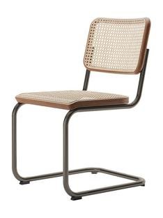 S 32 V / S 64 V Pure Materials Special Edition Cantilever Chair, Walnut, Black chrome, Without armrests