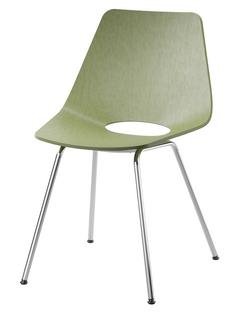 S 661, Olive green stained beech (RAL 6003), Chrome-plated
