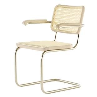 JS . Thonet - S 64 P/V Nordic Cantilever Chair, Nordic 04 - wickerwork natural