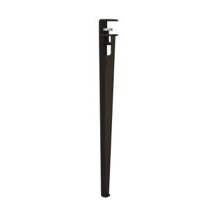 Tiptoe Table Leg, 75 cm, Dark varnished steel