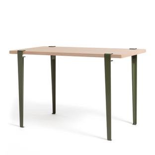 Tiptoe Dining Table Lobo, Oak finish, Rosemary green