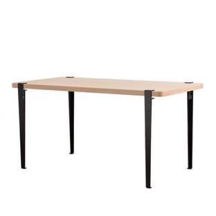 Balthazar Dining Table, Oak finish, Graphite black