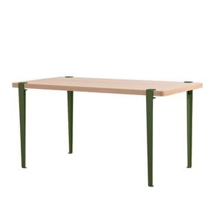 Balthazar Dining Table, Oak finish, Rosemary green