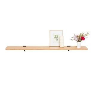 Tiptoe Wall Shelf, Solid Oak