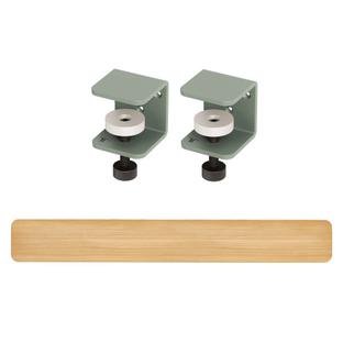 Tiptoe Wall Shelf, Solid Oak, Wall shelf 150 cm, Eucalyptus grey