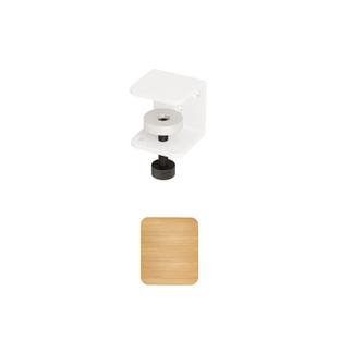 Tiptoe Wall Shelf, Solid Oak, Wall shelf 32 cm, Cloudy white
