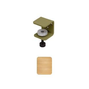 Tiptoe Wall Shelf, Solid Oak, Wall shelf 32 cm, TipToe x HEJU - Heather green