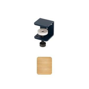 Tiptoe Wall Shelf, Solid Oak, Wall shelf 32 cm, Mineral blue