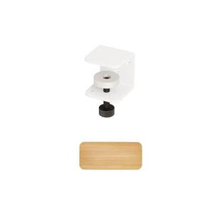 Tiptoe Wall Shelf, Solid Oak, Wall shelf 45 cm, Cloudy white