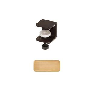 Tiptoe Wall Shelf, Solid Oak, Wall shelf 45 cm, Dark varnished steel