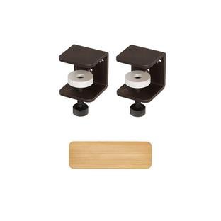 Tiptoe Wall Shelf, Solid Oak, Wall shelf 60 cm, Dark varnished steel