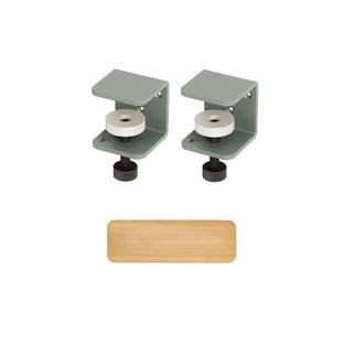 Tiptoe Wall Shelf, Solid Oak, Wall shelf 60 cm, Eucalyptus grey
