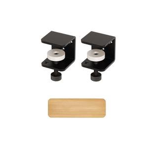 Tiptoe Wall Shelf, Solid Oak, Wall shelf 60 cm, Graphite black