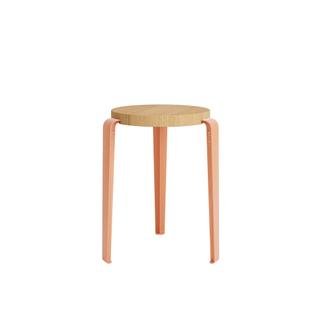 Lou Stool, Solid Wood, Solid oak, Ash pink